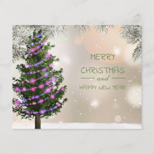 Budget Christmas Tree Holiday Card