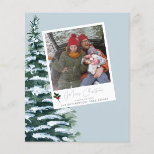 Budget Christmas Tree Holly& Instant Photo Blue V2 Flyer