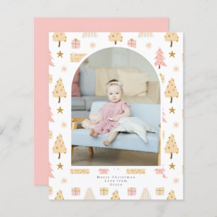 BUDGET Christmas Tree Pink Photo Personalised