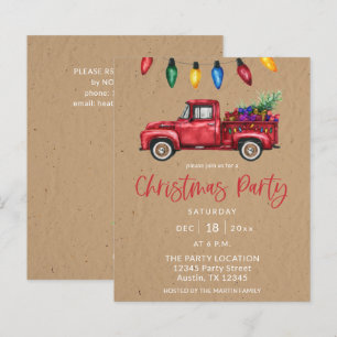 Budget Christmas Truck & Lights Faux Kraft Party