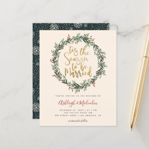 Budget Christmas Wreath Tis The Season Wedding