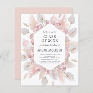 Budget Class of 2023 Boho Grad Party Invitation