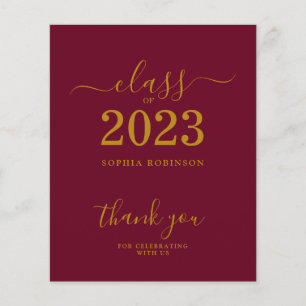BUDGET Class of 2023 Gold Maroon Graduation