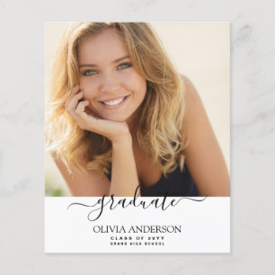 Budget Class of 2023 White Photo Graduation