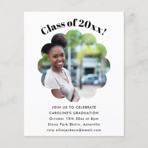 Budget Class of 2026 Photo Graduation Party Invite