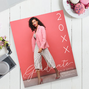 Budget Class Year Graduate Photo Announcement Flyer