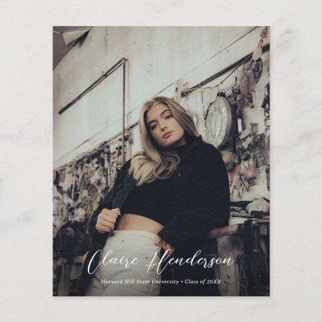 Budget Classy Overlay Photo Collage Graduation (Front)