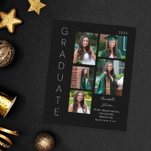 Budget Colour Glow- White & Black Graduate 6 Photo Flyer