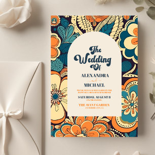 Budget Colourful Modern Groovy Retro 70s Floral We Flyer