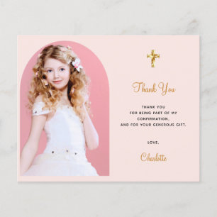 Budget confirmant photo girl blush arch thank you