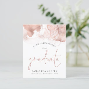 Budget Congrats Grad Rose Gold Alcohol Ink