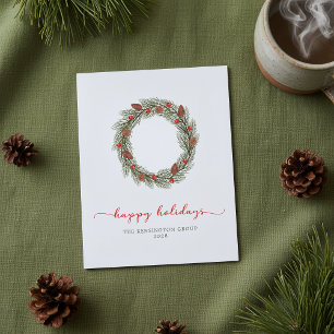 Budget Corporate Happy Holidays Wreath