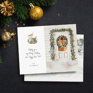 Budget Cosy Holiday Door, Hot Drink & Photo