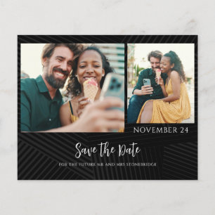 Budget Couple 2 Photos Save the Date Announcement