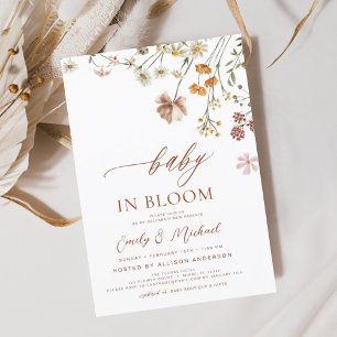 Budget Couples Shower Wildflower Baby in Bloom 