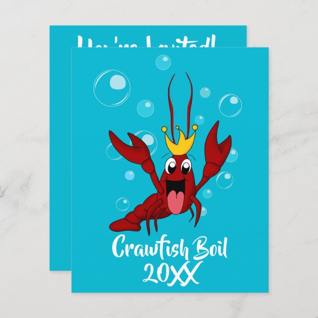 Budget Crawfish Boil Annual Family Reunion Party (Front/Back)