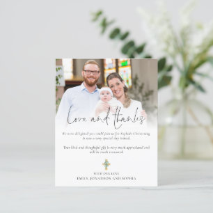 Budget Cross Photo Christening Love Thanks