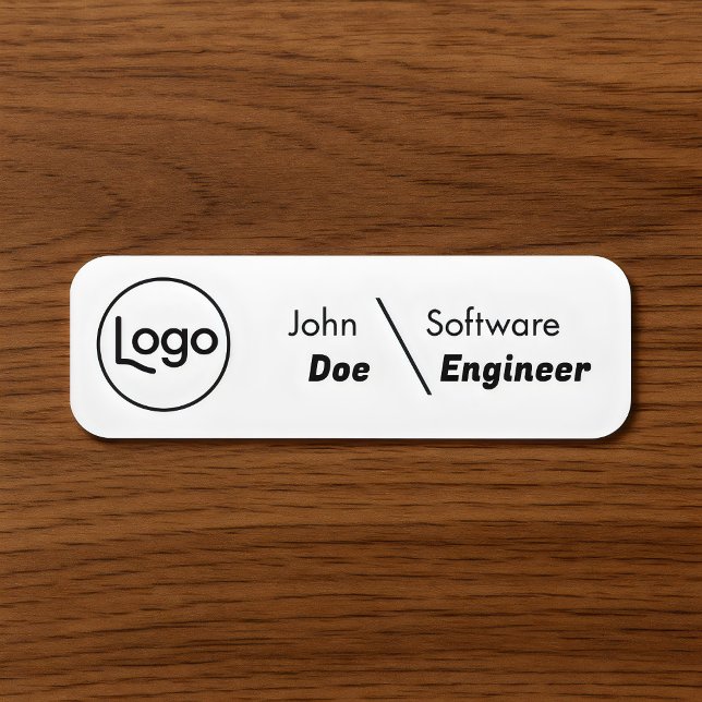 budget Custom Logo Employee Name Tag (Creator Uploaded)