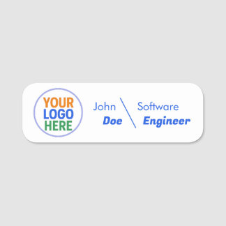 budget Custom Logo Employee Name Tag