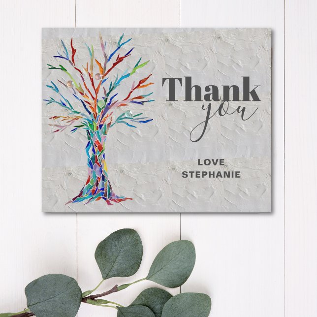 Budget Custom Name Tree of Life Thank You Card (Creator Uploaded)