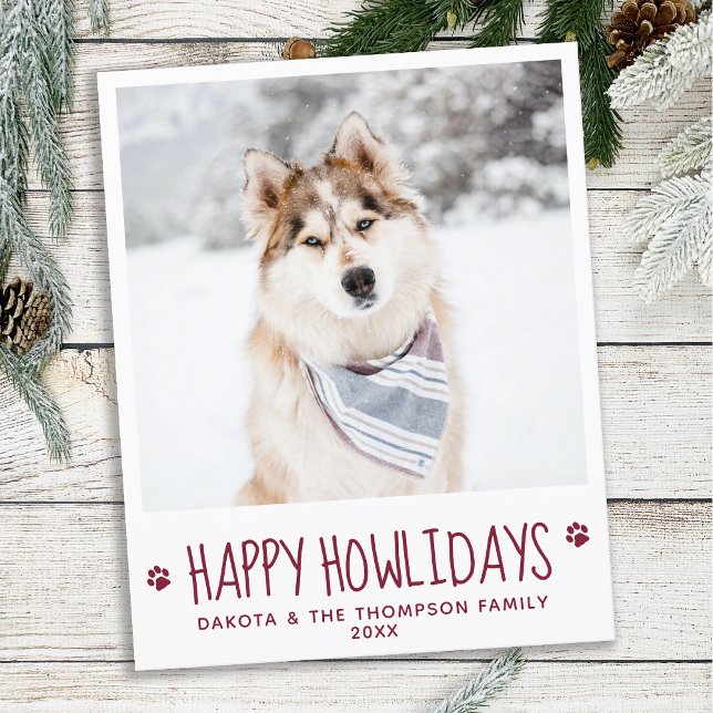 Budget Custom Pet Photo Happy Holidays Card (Creator Uploaded)