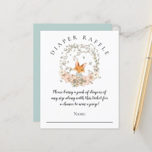 Budget Cute Fox Diaper Raffle Boy Baby Shower