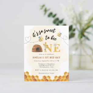 Budget Cute It’s so sweet to bee 1st bday photo