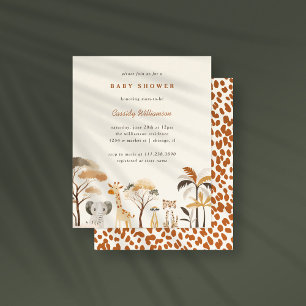 Budget Cute Jungle Safari Animals Boy Baby Shower
