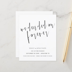 Budget Decided on Forever Any Colour Save The Date
