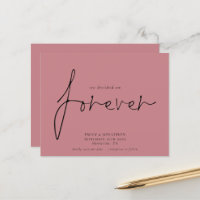 Budget Decided On Forever Dusty Rose Save The Date