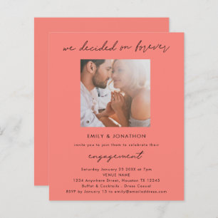 Budget Decided On Forever Photo Engagement Coral