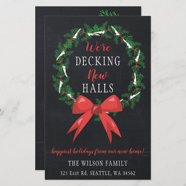Budget Decking The New Halls Moving Announcement (Front/Back)