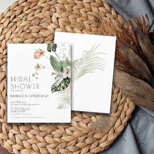 Budget Delicate Floral Greenery Bridal Shower