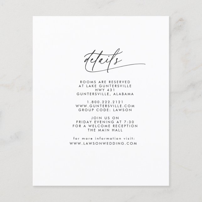 Budget Details Card  (Front)