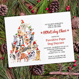 Budget Dog Lover Christmas Pet Business Invitation