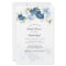 Budget Dusty Blue Floral Bridal Shower Invitation