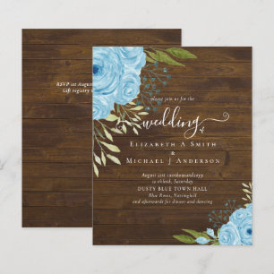 Budget Dusty Blue Flowers Lime Wedding