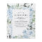 Budget Dusty Blue Quinceañera Floral Invitation