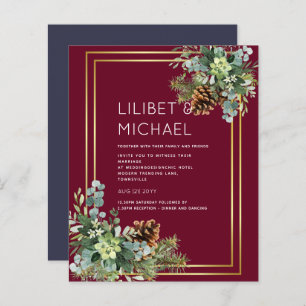 BUDGET Dusty Blue Wedding Eucalyptus Greenery
