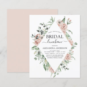 Budget Dusty Pink Bridal Shower Luncheon