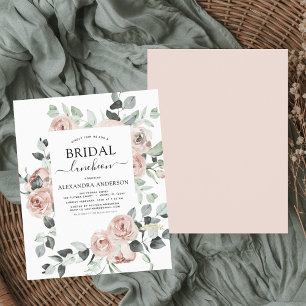 Budget Dusty Pink Bridal Shower Luncheon