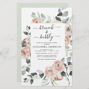Budget Dusty Pink Brunch & Bubbly Bridal Shower