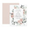 Budget Dusty Pink Floral Wedding Invitation