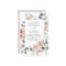 Budget Dusty Pink Floral Wedding Invitation