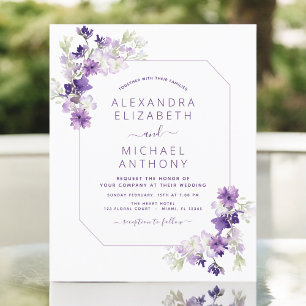 Budget Dusty Purple Wedding Floral Greenery