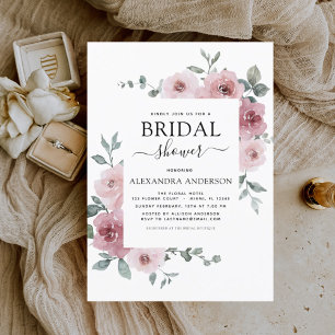 Budget Dusty Rose Pink Bridal Shower Floral