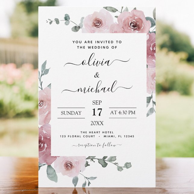 Budget Dusty Rose Pink Floral Wedding (Creator Uploaded)