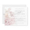 Budget Dusty Rose Pink Florals Wedding Invitation