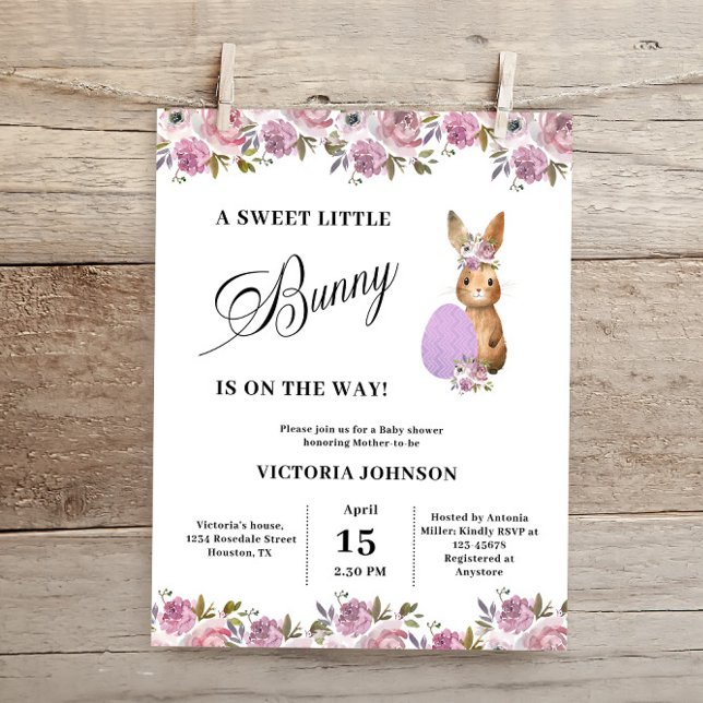 Budget Easter Baby Shower Invitation (Creator Uploaded)