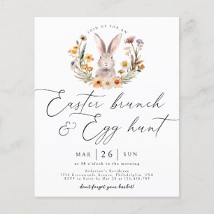 Budget Easter Brunch Egg Hunt Wildflower Bunny